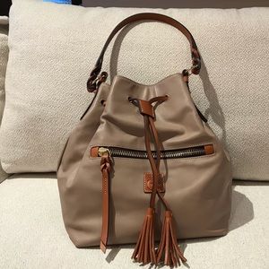 Dooney & Bourke Logan Smooth Leather Drawstring